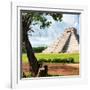 ¡Viva Mexico! Square Collection - El Castillo Pyramid - Chichen Itza XV-Philippe Hugonnard-Framed Photographic Print