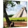 ¡Viva Mexico! Square Collection - El Castillo Pyramid - Chichen Itza XV-Philippe Hugonnard-Mounted Photographic Print
