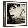 ¡Viva Mexico! Square Collection - El Castillo Pyramid - Chichen Itza XVI-Philippe Hugonnard-Framed Photographic Print