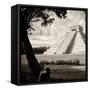 ¡Viva Mexico! Square Collection - El Castillo Pyramid - Chichen Itza XVI-Philippe Hugonnard-Framed Stretched Canvas