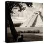 ¡Viva Mexico! Square Collection - El Castillo Pyramid - Chichen Itza XVI-Philippe Hugonnard-Stretched Canvas