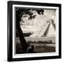 ¡Viva Mexico! Square Collection - El Castillo Pyramid - Chichen Itza XVI-Philippe Hugonnard-Framed Photographic Print