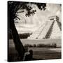 ¡Viva Mexico! Square Collection - El Castillo Pyramid - Chichen Itza XVI-Philippe Hugonnard-Stretched Canvas