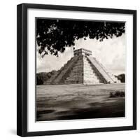 ¡Viva Mexico! Square Collection - El Castillo Pyramid - Chichen Itza-Philippe Hugonnard-Framed Photographic Print
