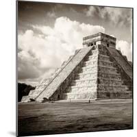 ¡Viva Mexico! Square Collection - El Castillo Pyramid in Chichen Itza I-Philippe Hugonnard-Mounted Photographic Print