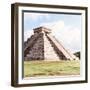 ¡Viva Mexico! Square Collection - El Castillo Pyramid in Chichen Itza II-Philippe Hugonnard-Framed Photographic Print