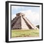 ¡Viva Mexico! Square Collection - El Castillo Pyramid in Chichen Itza II-Philippe Hugonnard-Framed Photographic Print