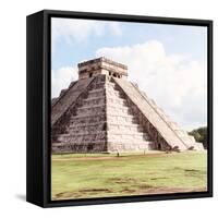 ¡Viva Mexico! Square Collection - El Castillo Pyramid in Chichen Itza II-Philippe Hugonnard-Framed Stretched Canvas