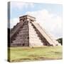 ¡Viva Mexico! Square Collection - El Castillo Pyramid in Chichen Itza II-Philippe Hugonnard-Stretched Canvas