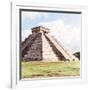 ¡Viva Mexico! Square Collection - El Castillo Pyramid in Chichen Itza II-Philippe Hugonnard-Framed Photographic Print