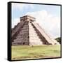 ¡Viva Mexico! Square Collection - El Castillo Pyramid in Chichen Itza II-Philippe Hugonnard-Framed Stretched Canvas