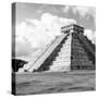 ¡Viva Mexico! Square Collection - El Castillo Pyramid in Chichen Itza III-Philippe Hugonnard-Stretched Canvas