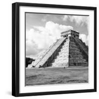 ¡Viva Mexico! Square Collection - El Castillo Pyramid in Chichen Itza III-Philippe Hugonnard-Framed Photographic Print