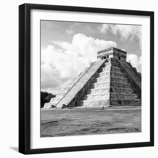 ¡Viva Mexico! Square Collection - El Castillo Pyramid in Chichen Itza III-Philippe Hugonnard-Framed Photographic Print