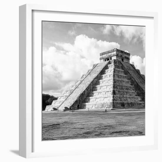 ¡Viva Mexico! Square Collection - El Castillo Pyramid in Chichen Itza III-Philippe Hugonnard-Framed Photographic Print