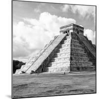 ¡Viva Mexico! Square Collection - El Castillo Pyramid in Chichen Itza III-Philippe Hugonnard-Mounted Photographic Print