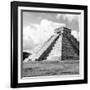 ¡Viva Mexico! Square Collection - El Castillo Pyramid in Chichen Itza III-Philippe Hugonnard-Framed Photographic Print