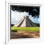 ¡Viva Mexico! Square Collection - El Castillo Pyramid in Chichen Itza IX-Philippe Hugonnard-Framed Photographic Print