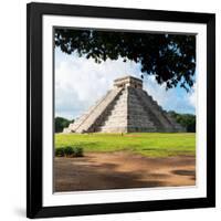 ¡Viva Mexico! Square Collection - El Castillo Pyramid in Chichen Itza IX-Philippe Hugonnard-Framed Photographic Print