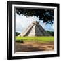 ¡Viva Mexico! Square Collection - El Castillo Pyramid in Chichen Itza IX-Philippe Hugonnard-Framed Photographic Print