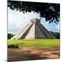 ¡Viva Mexico! Square Collection - El Castillo Pyramid in Chichen Itza IX-Philippe Hugonnard-Mounted Photographic Print