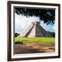 ¡Viva Mexico! Square Collection - El Castillo Pyramid in Chichen Itza IX-Philippe Hugonnard-Framed Photographic Print