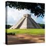 ¡Viva Mexico! Square Collection - El Castillo Pyramid in Chichen Itza IX-Philippe Hugonnard-Stretched Canvas