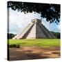 ¡Viva Mexico! Square Collection - El Castillo Pyramid in Chichen Itza IX-Philippe Hugonnard-Stretched Canvas