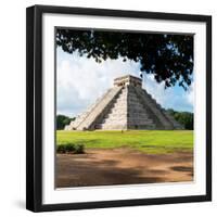 ¡Viva Mexico! Square Collection - El Castillo Pyramid in Chichen Itza IX-Philippe Hugonnard-Framed Photographic Print