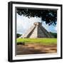 ¡Viva Mexico! Square Collection - El Castillo Pyramid in Chichen Itza IX-Philippe Hugonnard-Framed Photographic Print