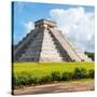 ¡Viva Mexico! Square Collection - El Castillo Pyramid in Chichen Itza V-Philippe Hugonnard-Stretched Canvas