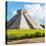 ¡Viva Mexico! Square Collection - El Castillo Pyramid in Chichen Itza V-Philippe Hugonnard-Stretched Canvas