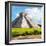 ¡Viva Mexico! Square Collection - El Castillo Pyramid in Chichen Itza V-Philippe Hugonnard-Framed Photographic Print