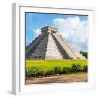 ¡Viva Mexico! Square Collection - El Castillo Pyramid in Chichen Itza V-Philippe Hugonnard-Framed Photographic Print