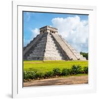 ¡Viva Mexico! Square Collection - El Castillo Pyramid in Chichen Itza V-Philippe Hugonnard-Framed Photographic Print