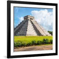 ¡Viva Mexico! Square Collection - El Castillo Pyramid in Chichen Itza V-Philippe Hugonnard-Framed Photographic Print