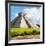 ¡Viva Mexico! Square Collection - El Castillo Pyramid in Chichen Itza V-Philippe Hugonnard-Framed Photographic Print