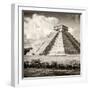 ¡Viva Mexico! Square Collection - El Castillo Pyramid in Chichen Itza VI-Philippe Hugonnard-Framed Photographic Print