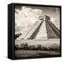 ¡Viva Mexico! Square Collection - El Castillo Pyramid in Chichen Itza VI-Philippe Hugonnard-Framed Stretched Canvas