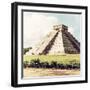 ¡Viva Mexico! Square Collection - El Castillo Pyramid in Chichen Itza VII-Philippe Hugonnard-Framed Photographic Print