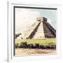 ¡Viva Mexico! Square Collection - El Castillo Pyramid in Chichen Itza VII-Philippe Hugonnard-Framed Photographic Print