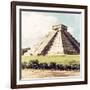 ¡Viva Mexico! Square Collection - El Castillo Pyramid in Chichen Itza VII-Philippe Hugonnard-Framed Photographic Print