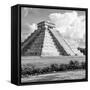 ¡Viva Mexico! Square Collection - El Castillo Pyramid in Chichen Itza VIII-Philippe Hugonnard-Framed Stretched Canvas