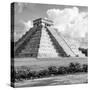 ¡Viva Mexico! Square Collection - El Castillo Pyramid in Chichen Itza VIII-Philippe Hugonnard-Stretched Canvas