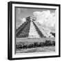 ¡Viva Mexico! Square Collection - El Castillo Pyramid in Chichen Itza VIII-Philippe Hugonnard-Framed Photographic Print