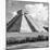 ¡Viva Mexico! Square Collection - El Castillo Pyramid in Chichen Itza VIII-Philippe Hugonnard-Mounted Photographic Print