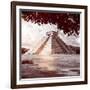 ¡Viva Mexico! Square Collection - El Castillo Pyramid in Chichen Itza X-Philippe Hugonnard-Framed Photographic Print