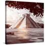 ¡Viva Mexico! Square Collection - El Castillo Pyramid in Chichen Itza X-Philippe Hugonnard-Stretched Canvas