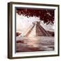 ¡Viva Mexico! Square Collection - El Castillo Pyramid in Chichen Itza X-Philippe Hugonnard-Framed Photographic Print