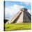 ¡Viva Mexico! Square Collection - El Castillo Pyramid in Chichen Itza-Philippe Hugonnard-Stretched Canvas